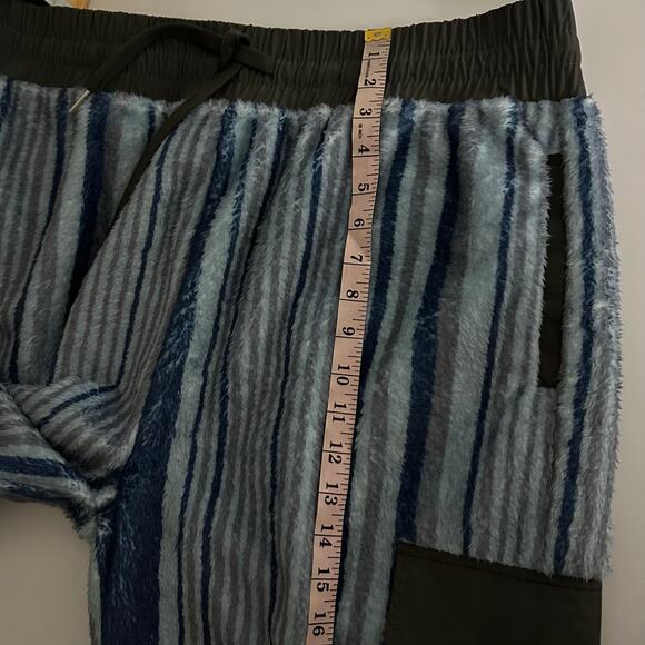 Tru Kolors Blue Striped Fleece Joggers Pants Size XXL Sherpa Men's Matching - Picture 8 of 11